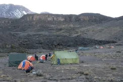 Trekkers reaching Uhuru Peak summit on Northern Circuit