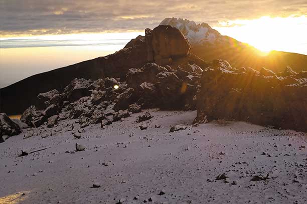 Sunrise at Uhuru Peak